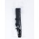 Watch strap with fast-removable hairpins, 20 mm, eco-leather, L-22 cm, black