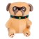 Soft toy "dog pugs", 32 cm