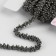 Decorative braid with beads, 6 mm, 2.7 ± 0.5 m, gray color