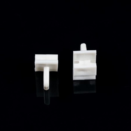 A plug on the cornice, 15x15x10 mm, plastic, white color-2