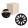 Wheel caps 14 "Volttek", black gloss, carbonate, 2 pcs