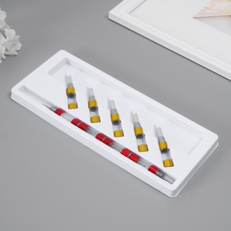 Tool for creativity set of 10 nozzles plastic, metal, rubber 2x12.5x29.5 cm-2