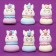 Sugar figures of unicorn, 9 pieces