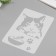 Plastic stencil "Cat" 21x29.7 cm