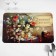 A napkin on the table "Beloved grandmother!" Flowers basket, 40x25 cm