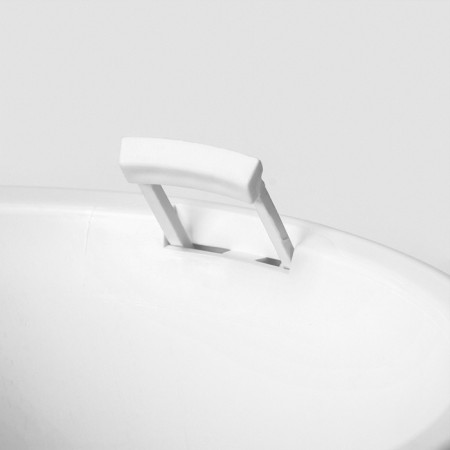 Kashpo for flowers with an insert "Valencia", 2.8 liters, white color-4