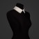 Removable collar, neck diameter = 22 cm, 42 × 6 cm, ivory color
