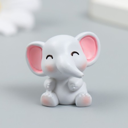 Figure for Florarium Polystone "Baby Elephant" 3.2x2.9 cm