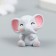 Figure for Florarium Polystone "Baby Elephant" 3.2x2.9 cm