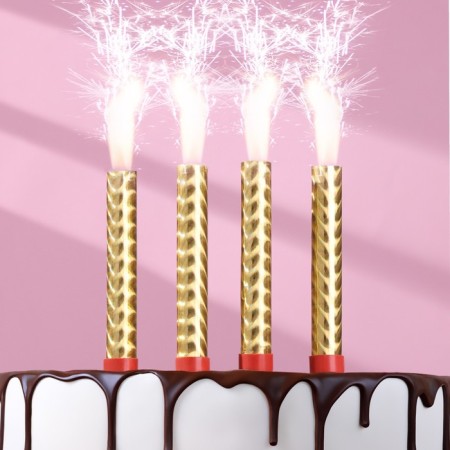 Flying candles "fervent sparkles", 10 cm, 30 seconds, 4 pieces