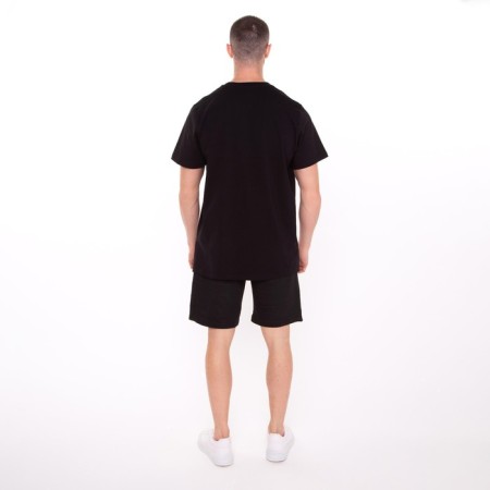 Male suit (T -shirt/shorts), black color/print mix, size m-6