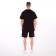 Male suit (T -shirt/shorts), black color/print mix, size m