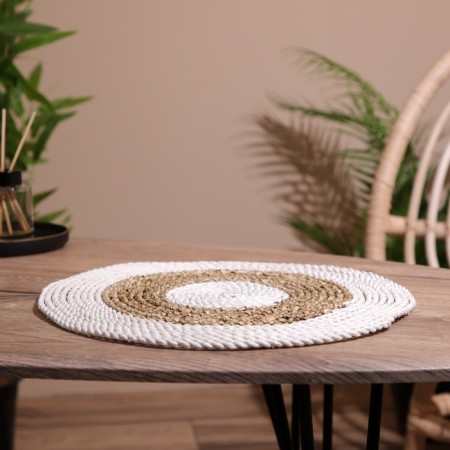 Wicker rug round 35 cm-4