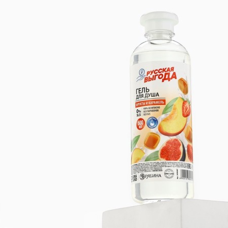 Shower gel Russian benefit, 500 ml, fruit and caramel-4