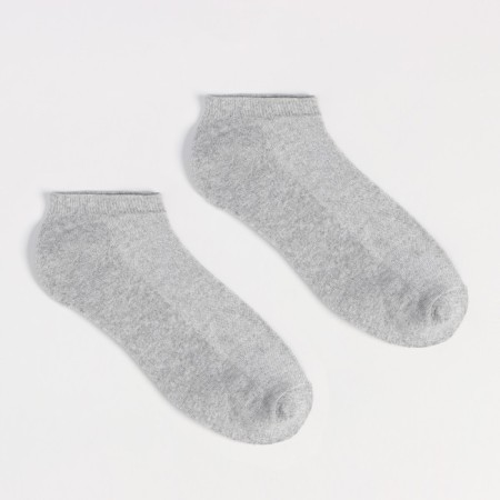 Socks men's shortened mesh, gray color, size 29-1