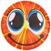 Children's ball "Red Orange", D = 22 cm, 60 g