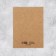 GIFT For You business postcard, Kraft, 8 x 6 cm