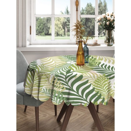 The tablecloth "Deciduous composition", round, Saten, d = 150 cm