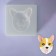 Mold "Muzzle", silicone, 8 × 8 × 2.3 cm, white color