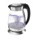 Electric kettle Energy E-282, glass, 1.7 l, 2200 watts, silver