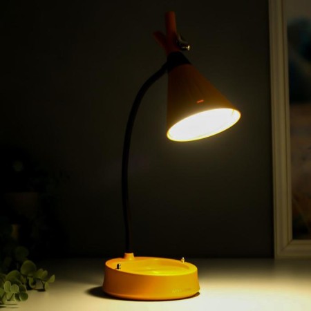 A table lamp with a dimmer 16299/1yl LED 4W USB AKB 3000-6000K yellow 12.3x12.3x37 cm Risalux 544-2