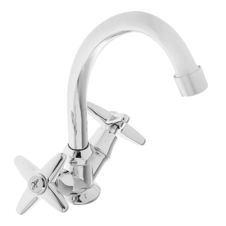 Accoona A5681 kitchen mixer, two -wound, silumin, chrome