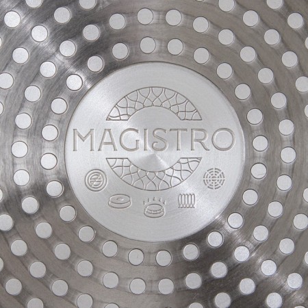 Forged pan Magistro Natural. Brown, D = 24 cm, Soft-Touch handle, anti-stick coating, induction, brown color-6