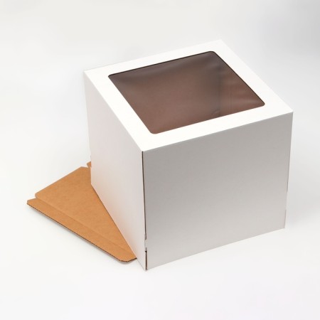 Box for a cake with a window, 30 x 30 x 29 cm-3