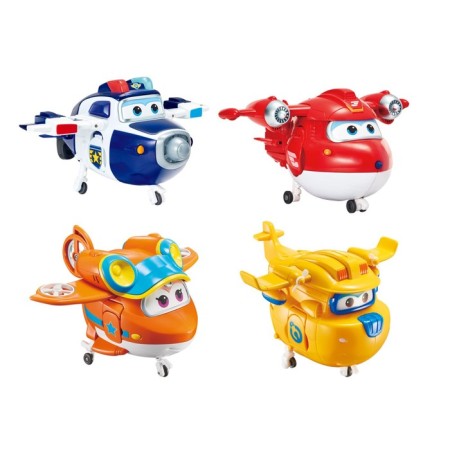 Super Wings Transformers Set “Jett, Paul, Donny, Sunny”, 4 subjects