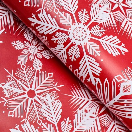 Glossy packaging paper "Snowfall", 50 x 70 cm-1