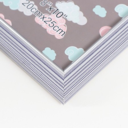 Photo frame plastic 20x25 cm "Elegy Lilac" Silver Inner stroke 27.2x22.2 cm-2