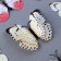 Set for decorating "Butterflies", 12 pcs, with black inserts, white color
