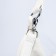 Lurch bag with lightning, external pocket, long belt, white color