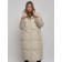 Coat insulated winter female, size 50, light-beige color