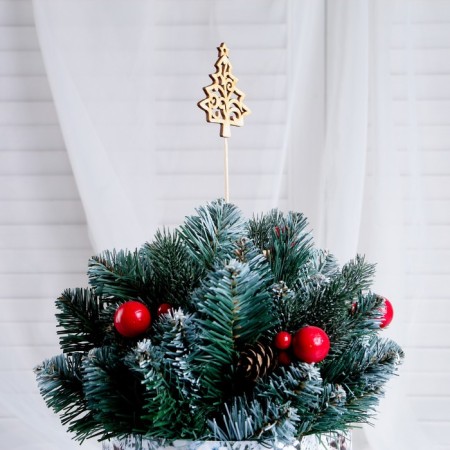 Topper "Christmas tree with patterns" give beautifully-1