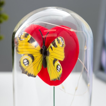 Network Sobel "Butterfly and Swans" LED from batteries LR44 8x8x19 cm Risalux-3