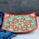Largan Rishtan ceramics "Patterns", 33 cm, square, red