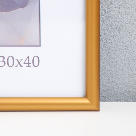 Photo frame plastic "Rainbow" 30x40 cm, matte gold-1