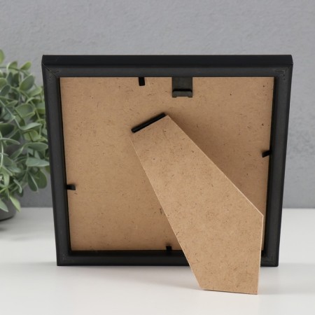 Photo frame Plastic "Mira" 15x15 cm, 641877-3, black (plastic screen)-3