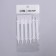 A set of shoes for shoes, 6 pcs, silicone, flat, 13 mm, 9 cm, white color