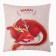 Pillow Ethel Warm Winter 40x40 cm, 100% p/e, velor
