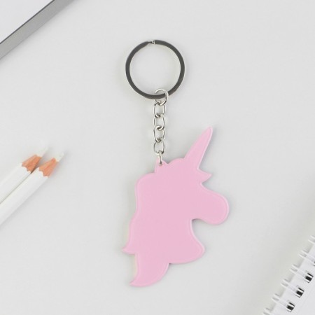 Key keychain "Cute Unicorn", metal-4