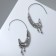 Earrings Metal "Trend" melting, color silver