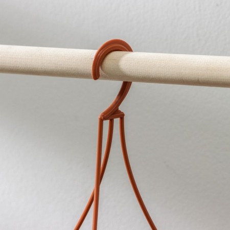 Cashpo Street for flowers suspended "Julia", 8 l, brown color-2