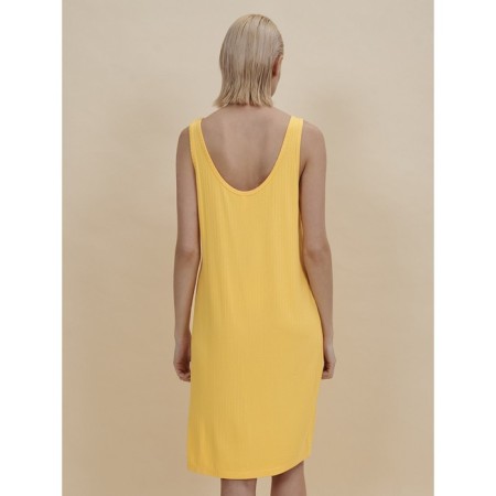 Women's dress, size XL, yellow color-2
