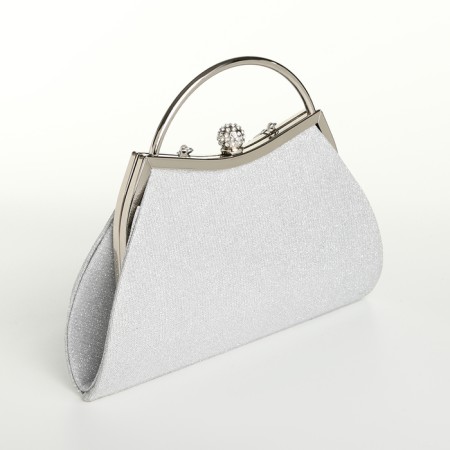 Female bag on farmar, silver color-1