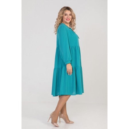 Female dress, size 54, turquoise color-4