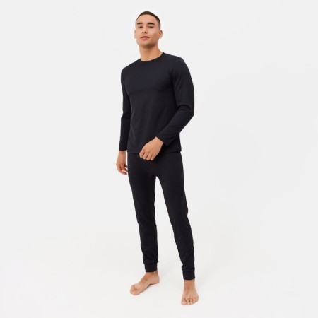 Male thermal underwear (jumper, trousers) minku color black, size 48-6