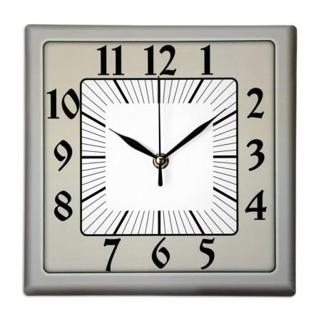 Wall clock, series: classic, discrete move, 23.5 x 23.5 cm, mix-6