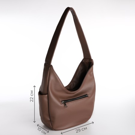 Female bag Textura, bag, medium size, brown color-1